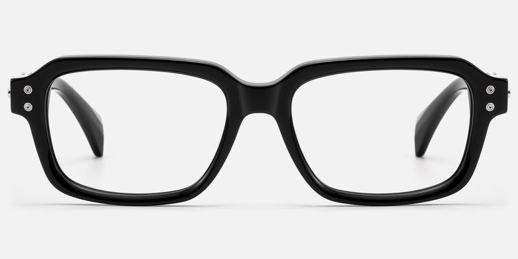 Anacortes - Silver Black Guitar Temple Glasses | Vooglam