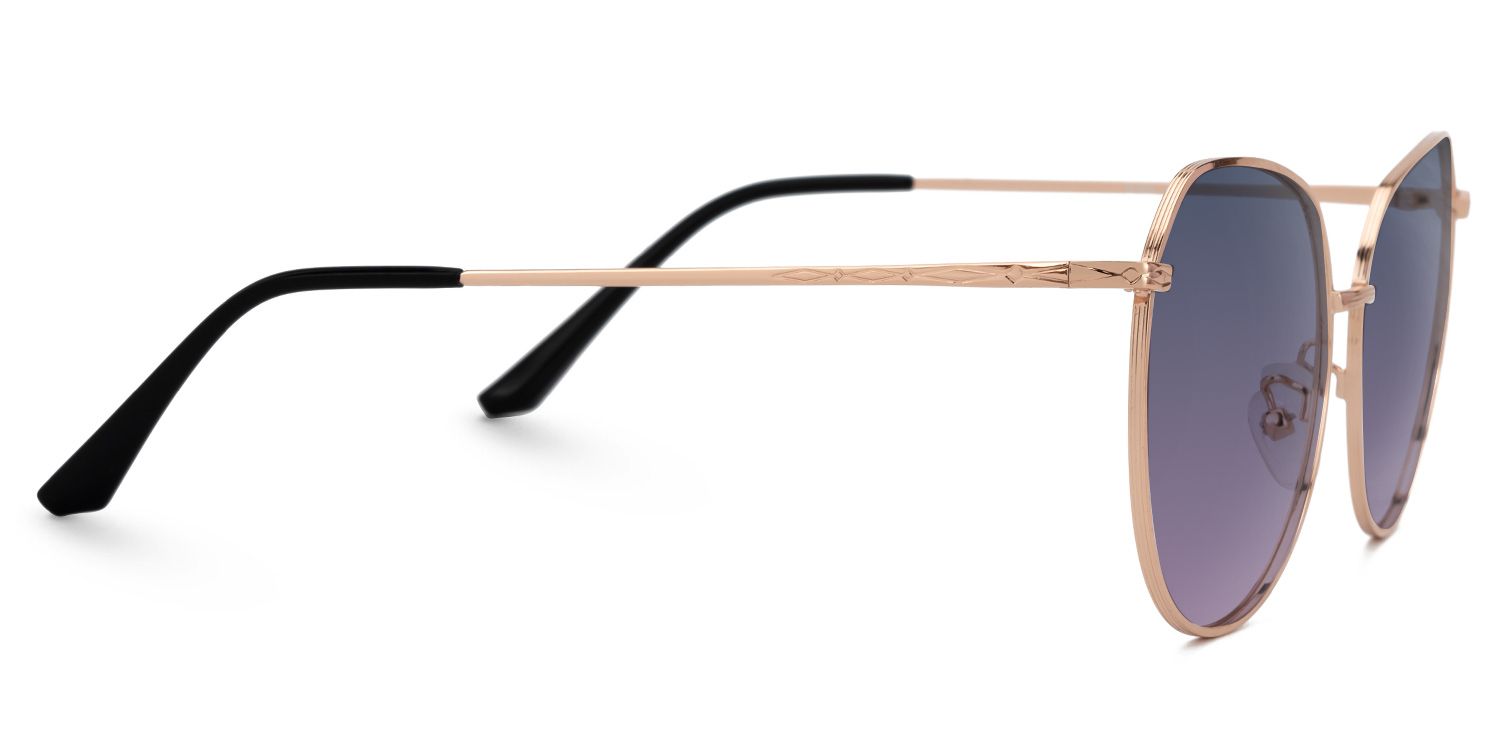 Fedele - Geometric Gold Prescription Sunglasses | Vooglam 4