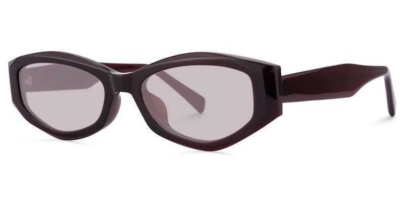 Vesper - Geometric Red Sunglasses