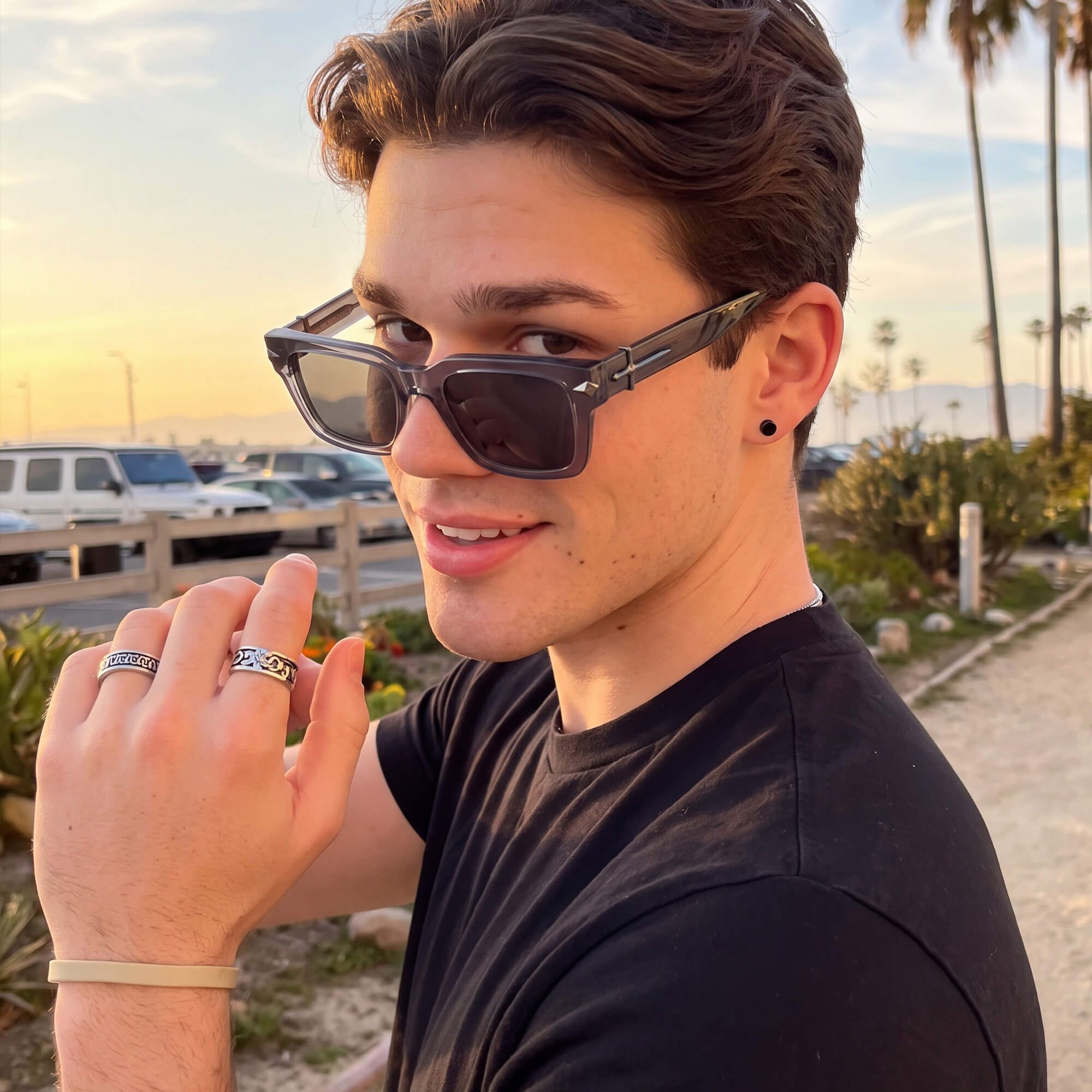 Explore the design story of Covenant - Gray Transparent Sword Sunglasses | Vooglam