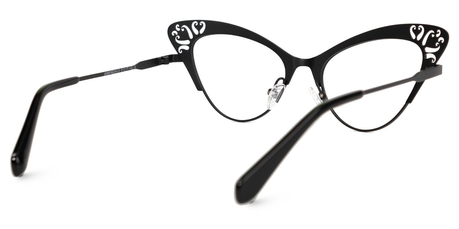 Kassandra - Cat Eye Black Eyeglasses product detail 3