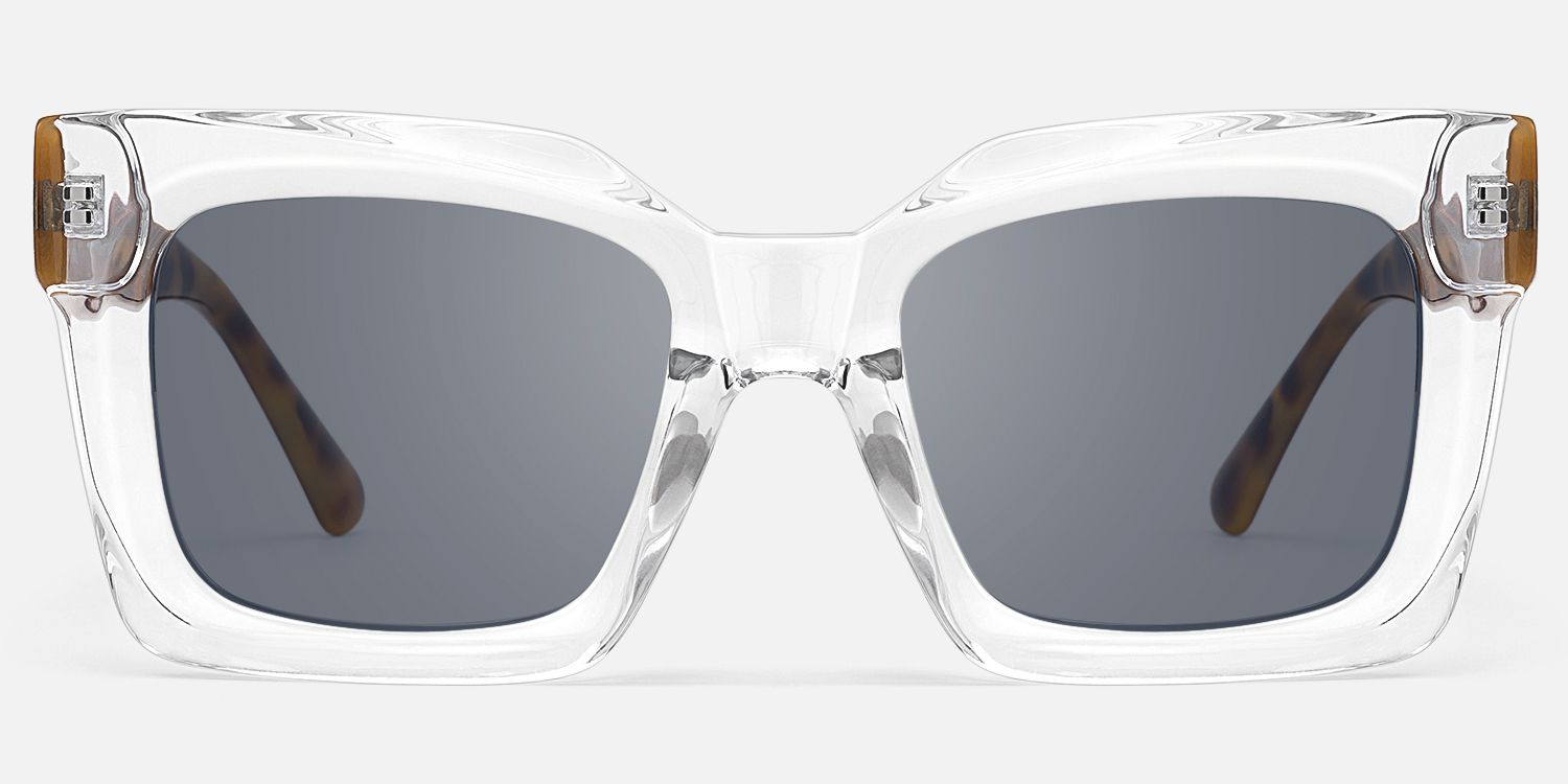 Pacheco - Rectangle Crystal Sunglasses | Vooglam Angle View