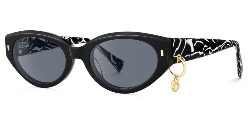 Meow - Cat Eye Black Sunglasses