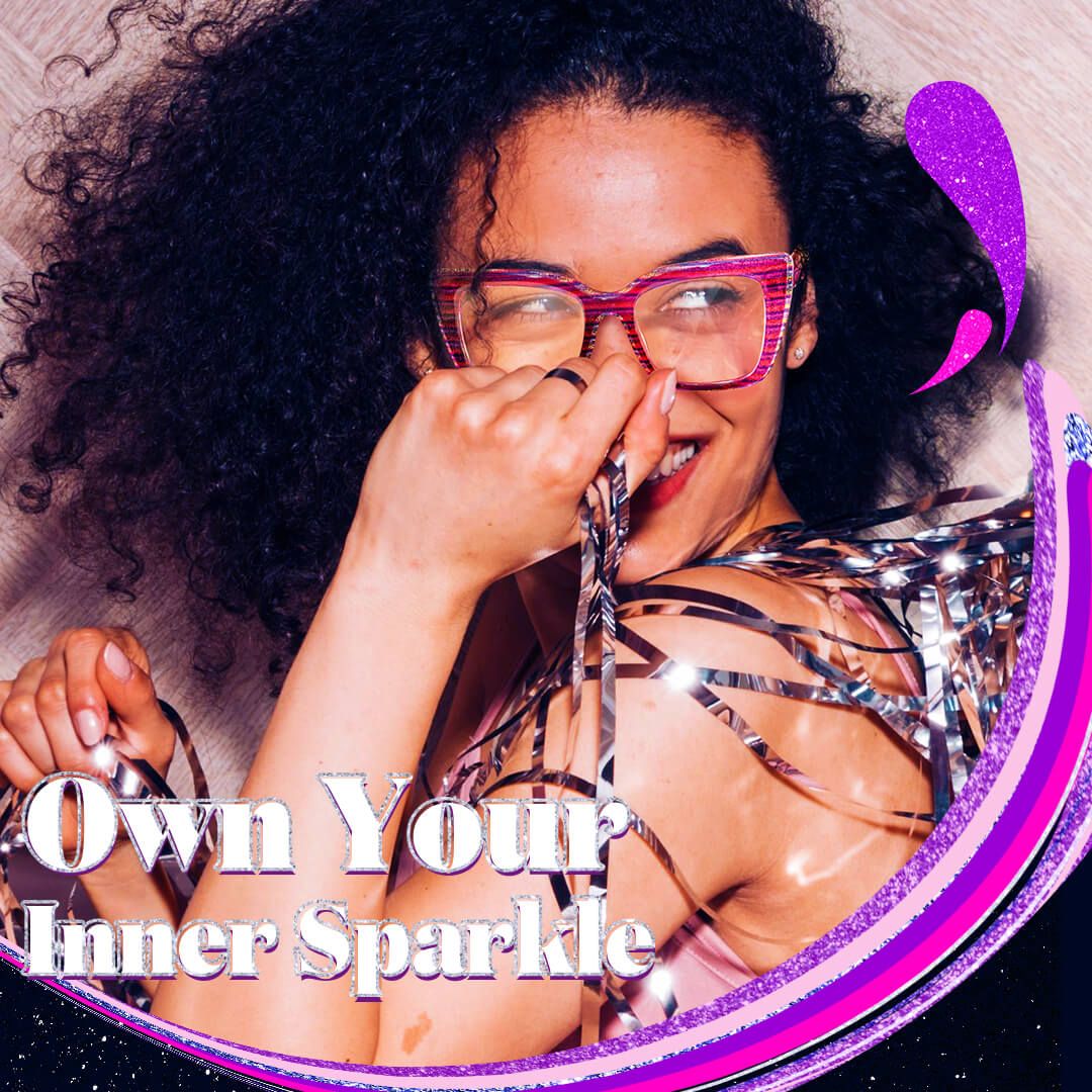 Kaipo - Square Purple Eyeglasses | Vooglam On Model