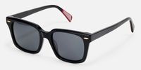 Valor - Square Black Sunglasses | Vooglam Front View