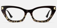 Siren - Cat Eye Two-tone Eyeglasses | Vooglam Angle View
