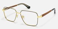 Griot - Square Black Eyeglasses | Vooglam Front View