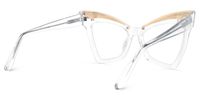 Aerith - Cat Eye Crystal Eyeglasses | Vooglam Side View