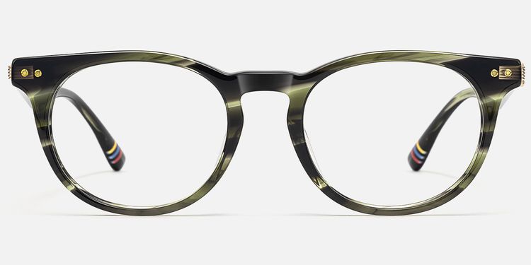 Vintel - Rectangle Green Eyeglasses | Vooglam