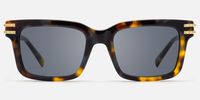 Anansi - Tortoise Rectangle Sunglasses | Vooglam Angle View