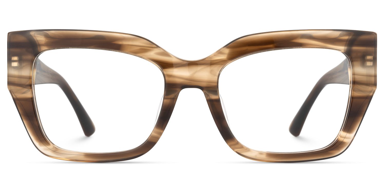 Sable - Square Brown Eyeglasses product detail 2