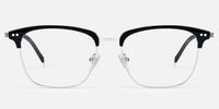 Chord - Rectangle Black Eyeglasses | Vooglam Angle View