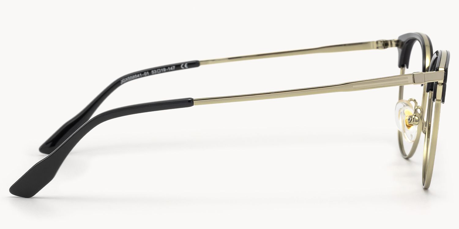 Grace - Round Two-tone Eyeglasses | Vooglam Side View