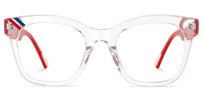 Vera - Square Crystal Eyeglasses | Vooglam