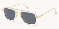 Alvira - Clear Aviator Sunglasses Gold Frame - 2