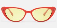 As If - Cat Eye Red Sunglasses | Vooglam Angle View