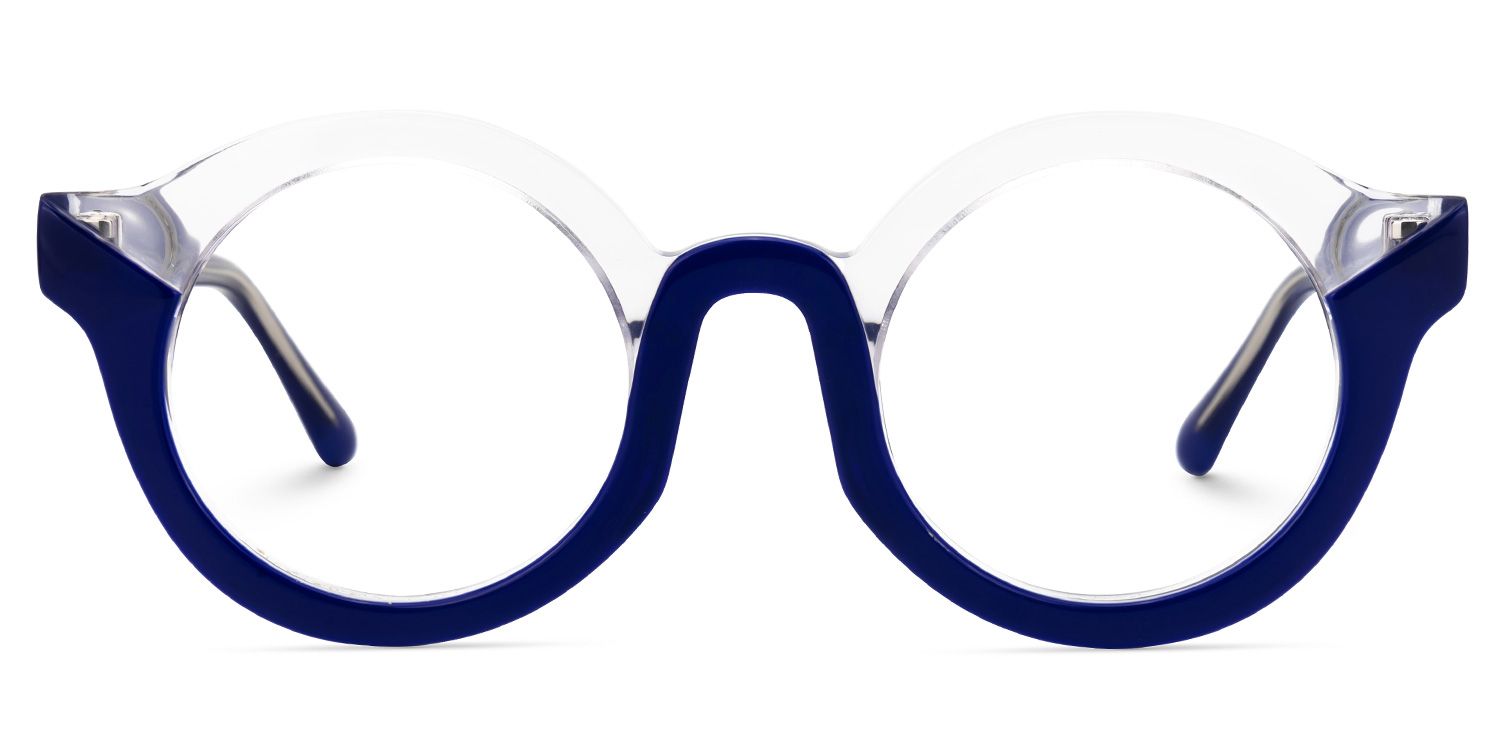Fahima - Round Blue Eyeglasses product detail 2