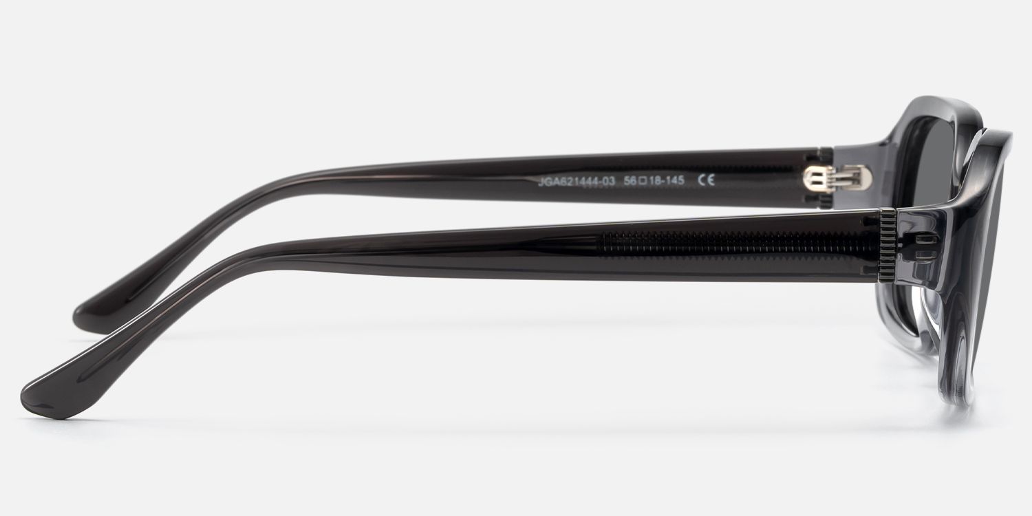 Mies - Gray Tinted Sunglasses with Screw Details | Vooglam Side View