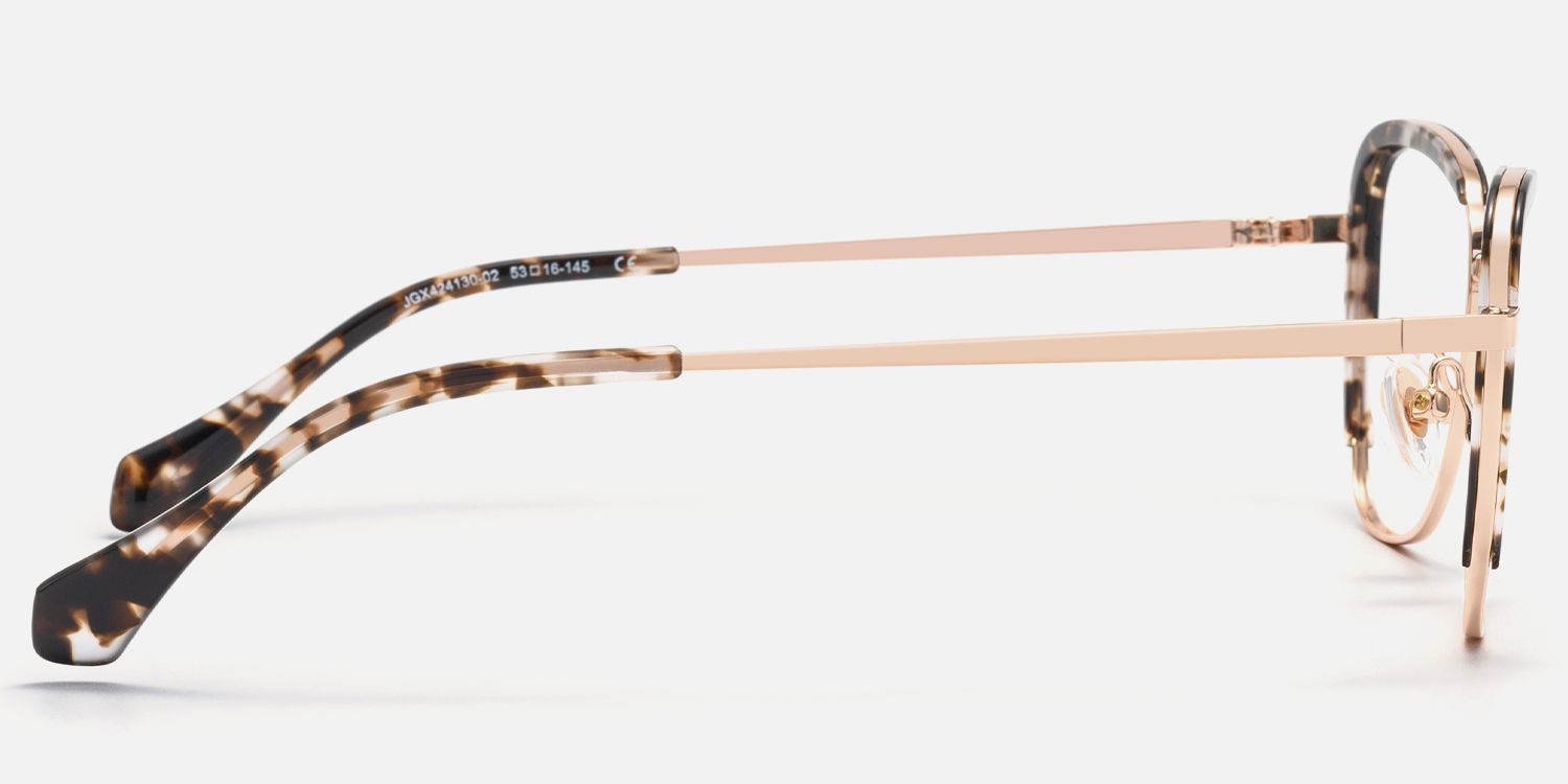 Haze - Butterfly Tortoise Eyeglasses | Vooglam Side View