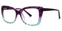 Shane - Cat eye Two-tone Eyeglasses | Vooglam Front View