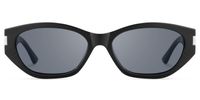 Reign - Geometric Black Sunglasses | Vooglam Angle View