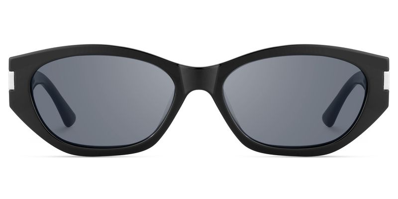 Reign - Geometric Black Sunglasses | Vooglam