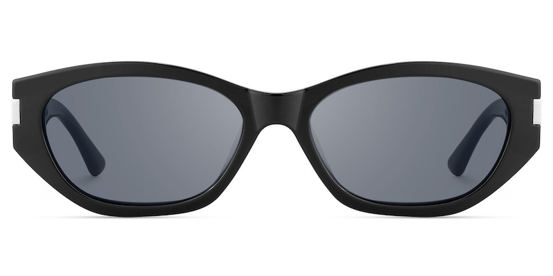 Reign - Geometric Black Sunglasses