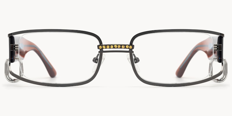 Riff - Rectangle Grey Eyeglasses