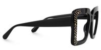 Fayiz - Square Black Eyeglasses | Vooglam 
