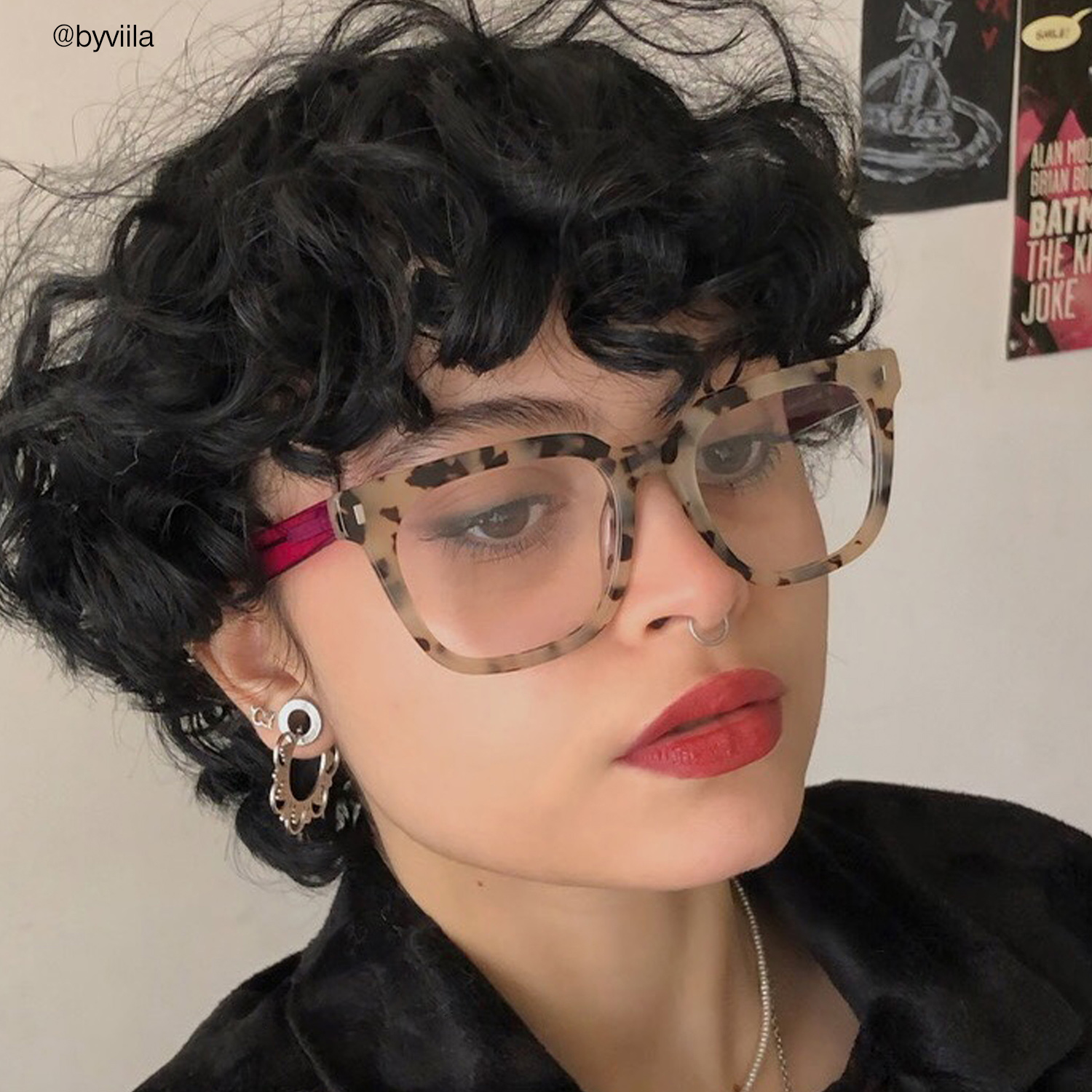 Vinyl - Square Tortoise Eyeglasses