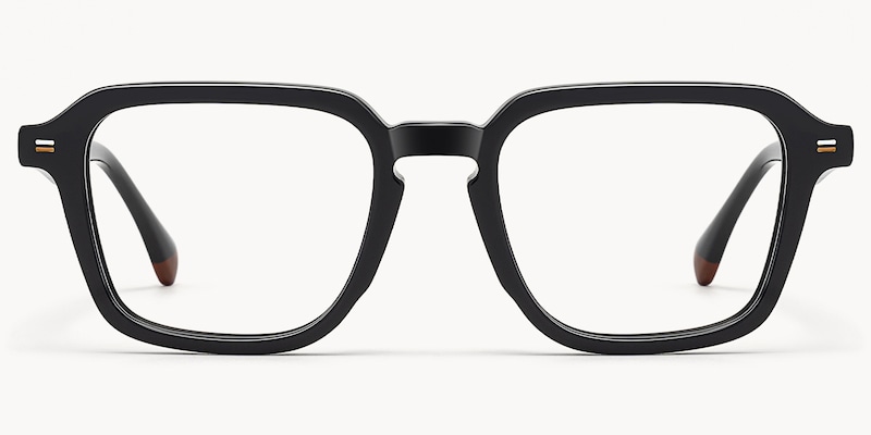 Maven - Square Black Eyeglasses