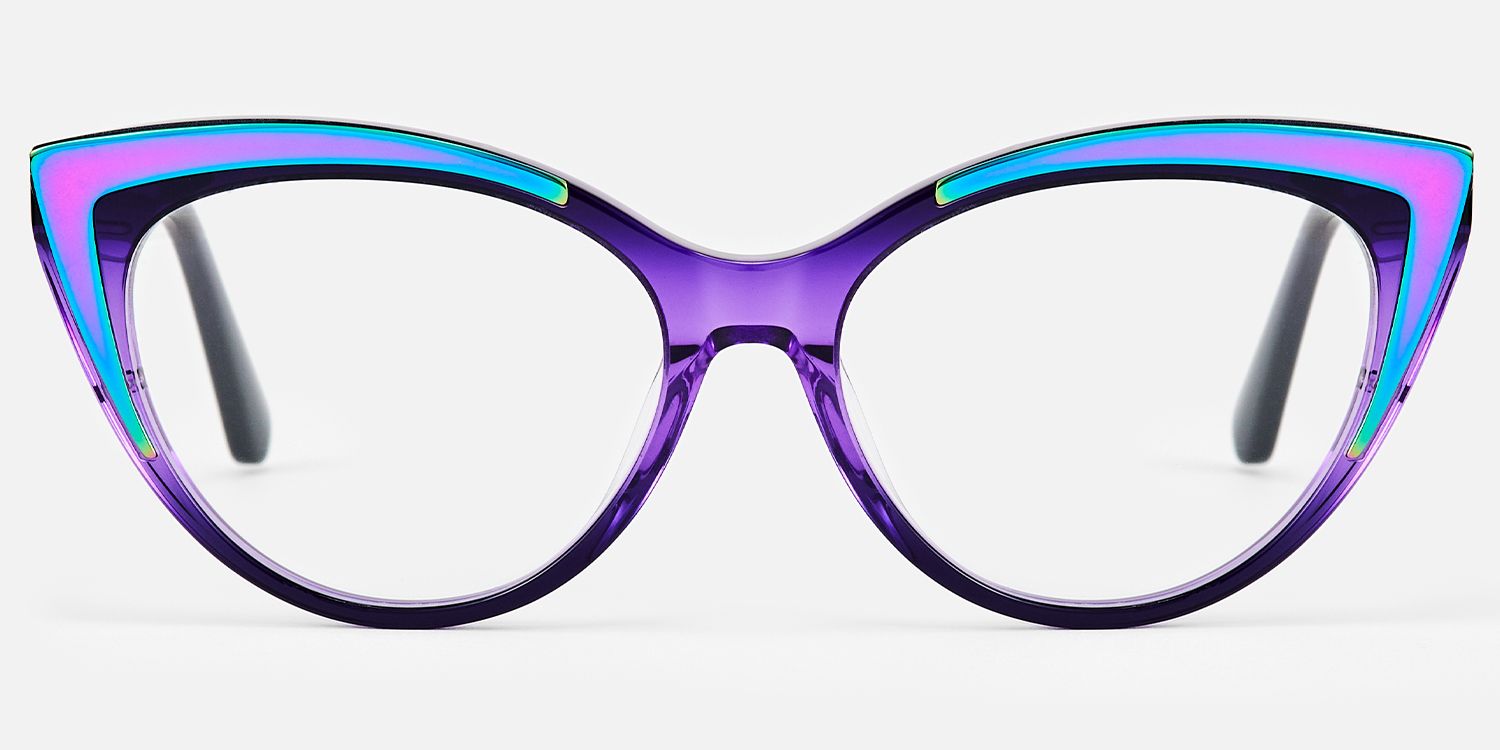 Langley - Cat Eye Purple Eyeglasses product detail 2