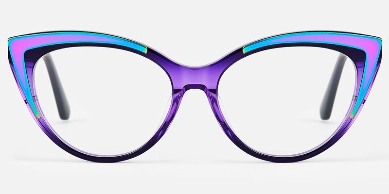 Langley - Cat Eye Purple Eyeglasses