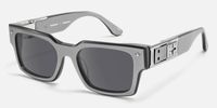 The Programmer - Rectangle Silver Sunglasses