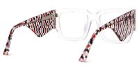 Fantasia - Rectangle Crystal Eyeglasses | Vooglam Side View