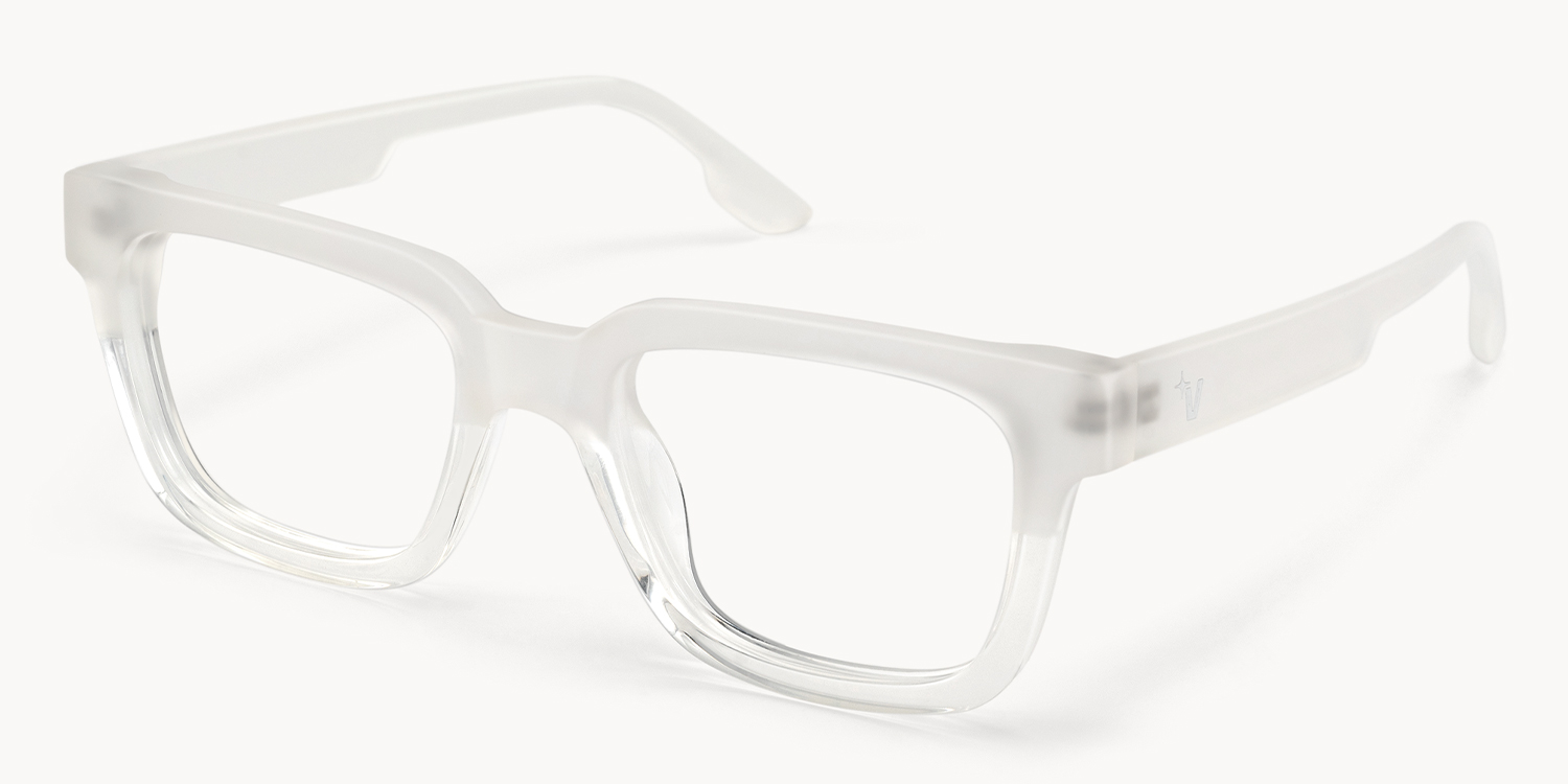 Strobe - Rectangle Transparent Eyeglasses