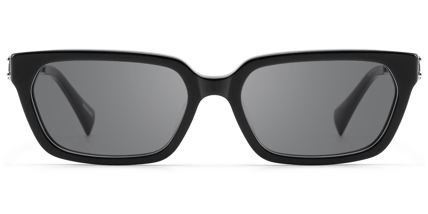 Frame Size of Scarpa - Black Double Wire Gray Tint Sunglasses | Vooglam