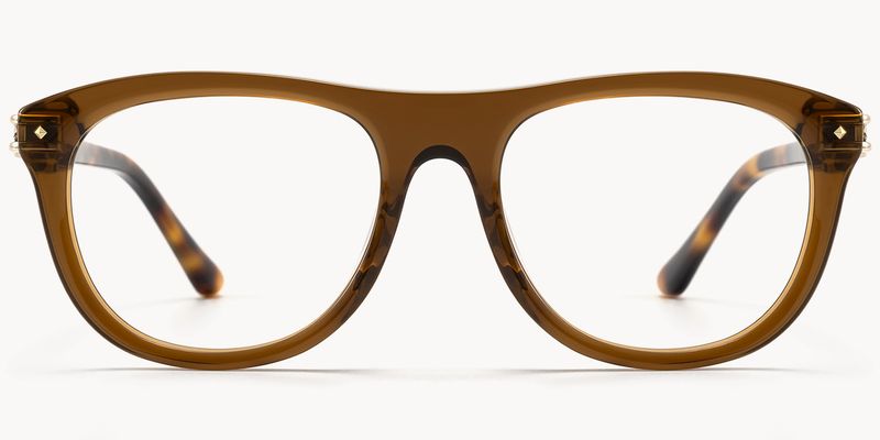 O'Keeffe - Aviator Brown Eyeglasses