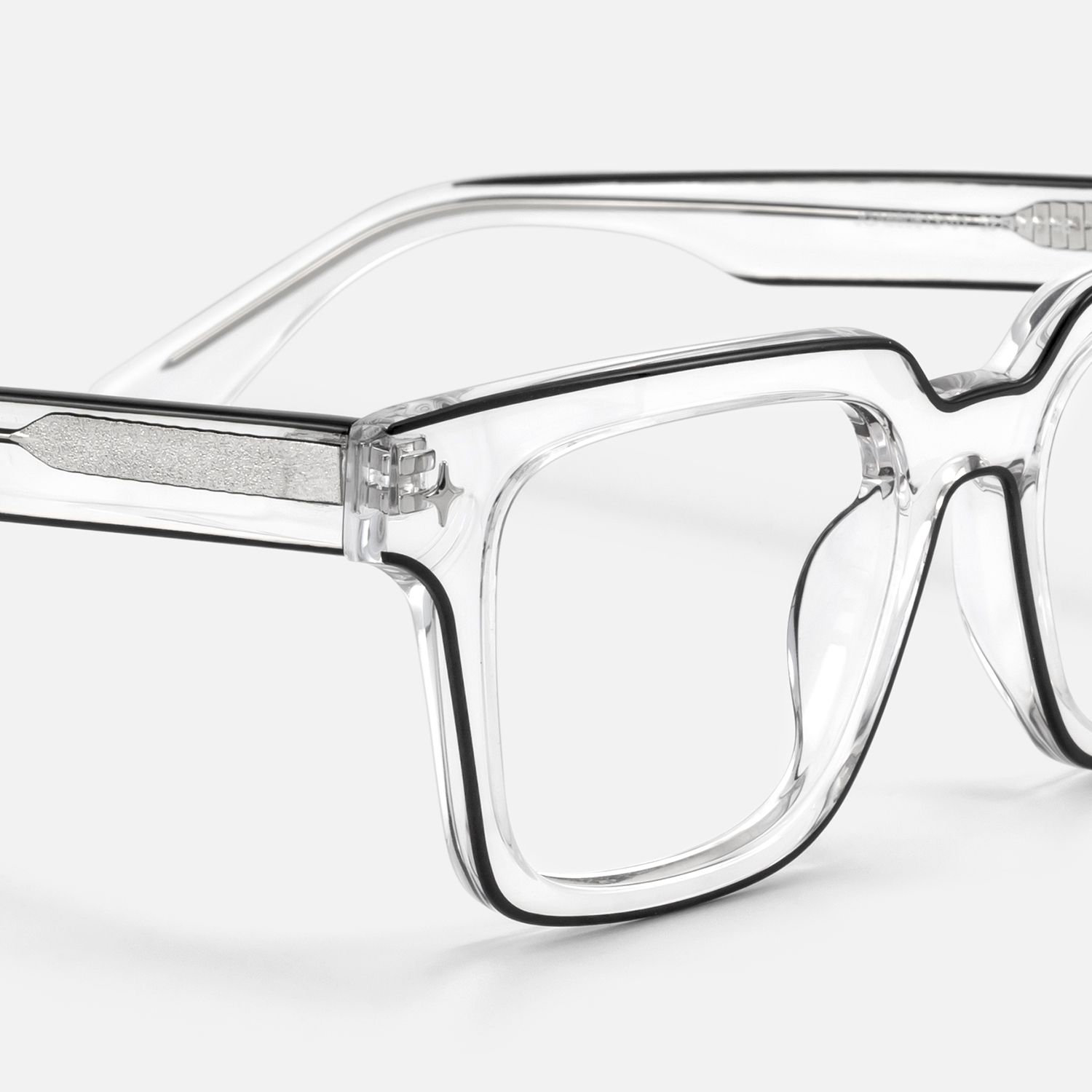Fractal - Square Transparent Eyeglasses product detail 4