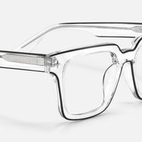 Fractal - Square Transparent Eyeglasses | Vooglam Design Details