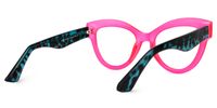 Samson - Cat Eye Bright/Pink Eyeglasses | Vooglam Side View