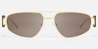 Orbit - Aviator Gold Sunglasses | Vooglam Angle View