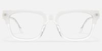 Strobe - Rectangle Transparent Eyeglasses | Vooglam Angle View