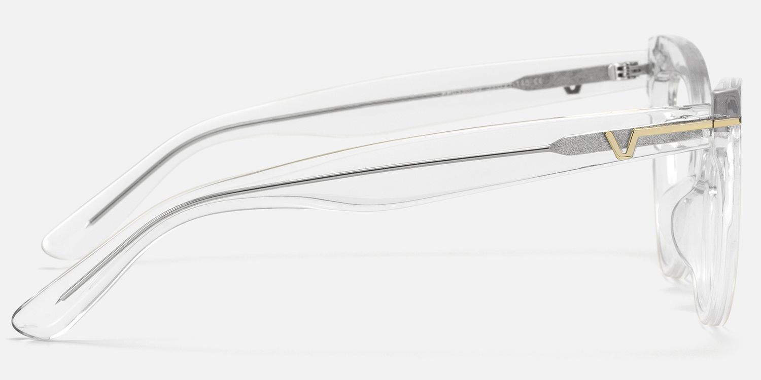 Veromca - Cat Eye Crystal Clear Eyeglasses | Vooglam Side View