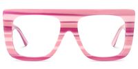 Halian - Aviator Pink Eyeglasses | Vooglam Angle View