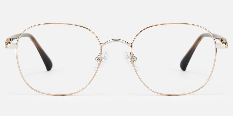 Luxe - Round Gold Eyeglasses
