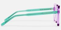 Eilis - Square Purple Eyeglasses | Vooglam Side View