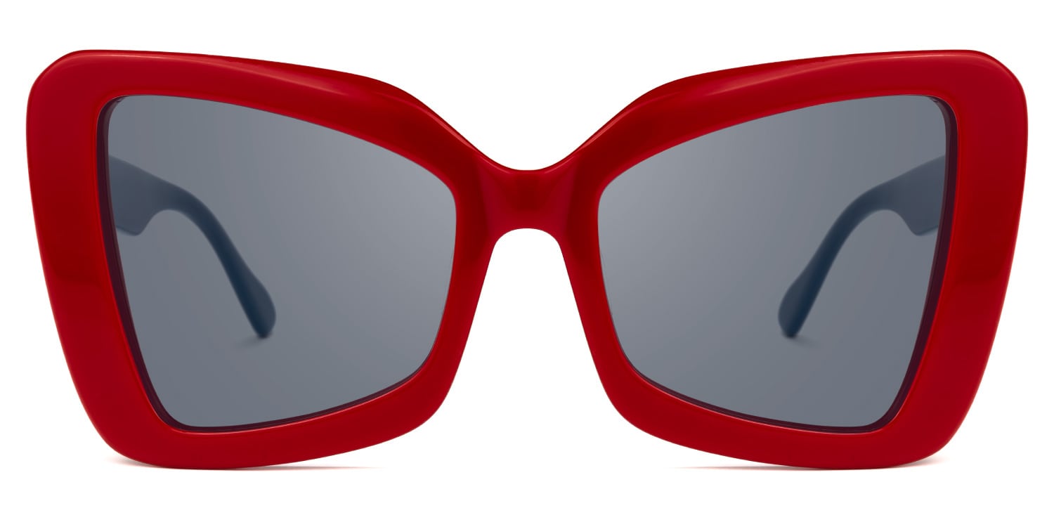 Mandi - Butterfly Red Sunglasses - 1