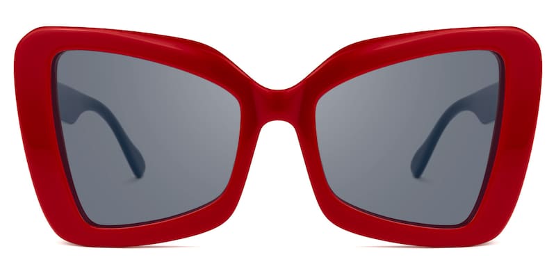 Mandi - Butterfly Red Sunglasses