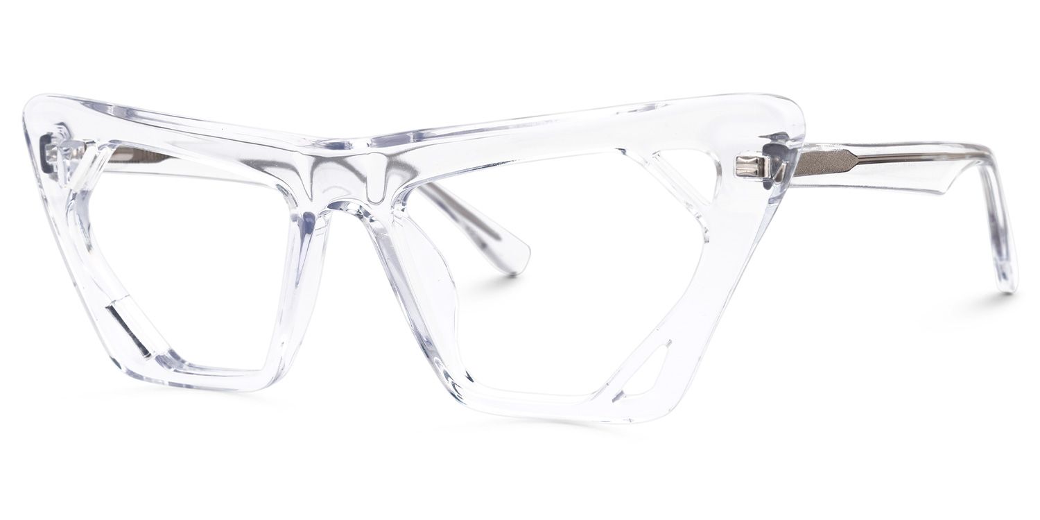Cadogan - Cat Eye Crystal Eyeglasses | Vooglam Front View